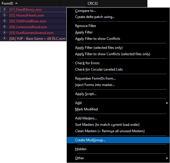 Base Modgroup